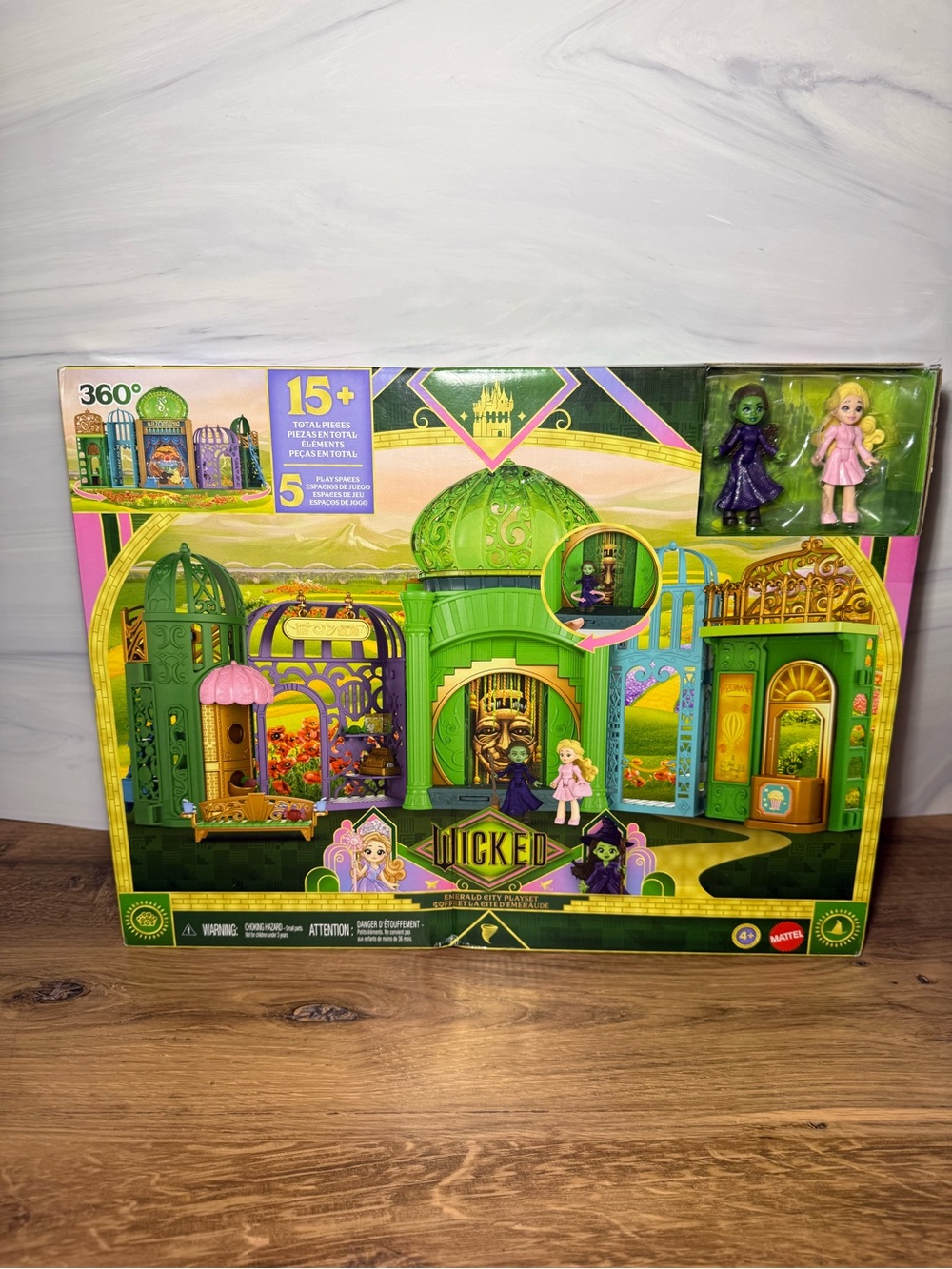 Mattel Wicked Emerald City Playset Glinda Elphaba NIB
